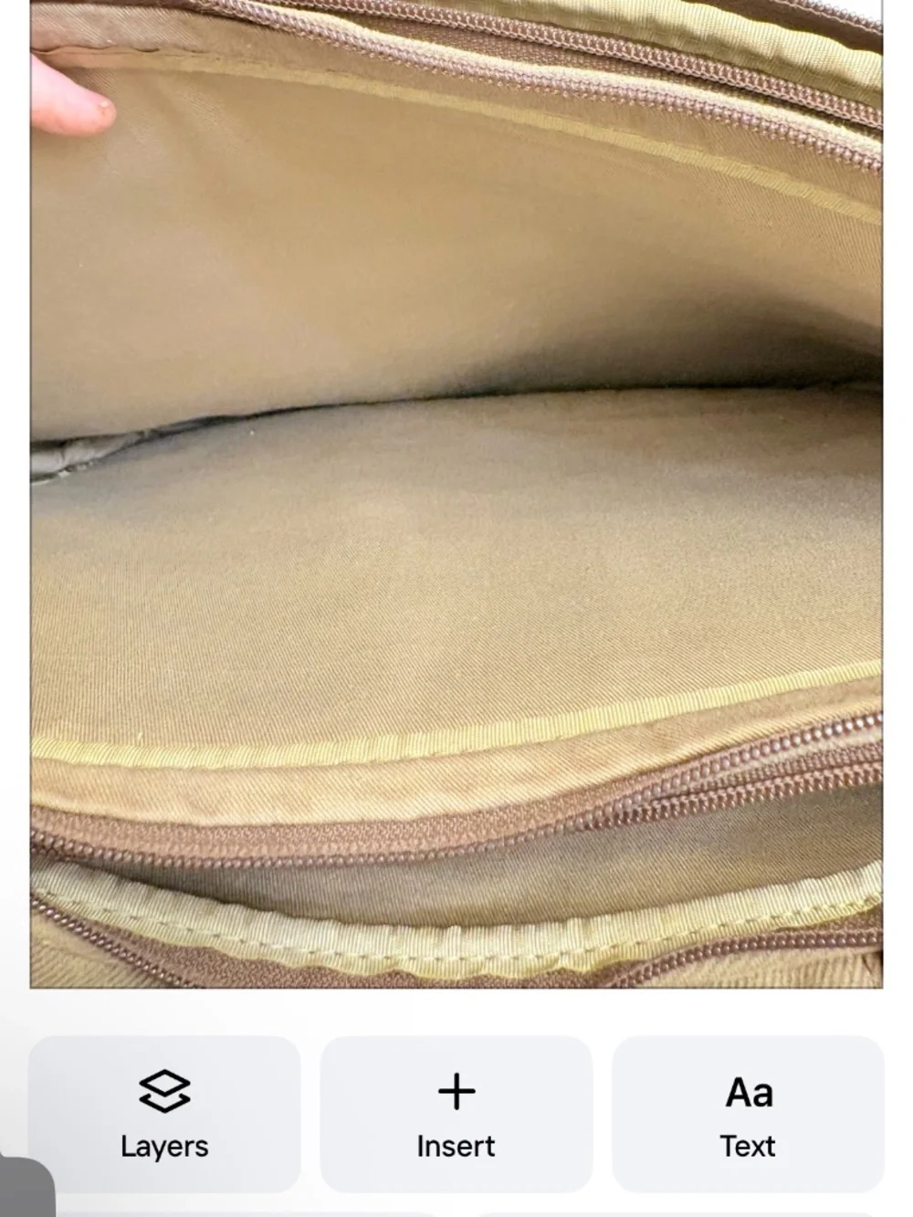 L.L. Bean vintage waxed canvas and leather briefcase laptop bag